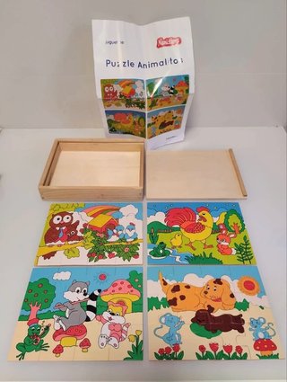Set de 4 Puzles de Madera Nenittos