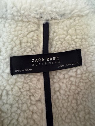 Abrigo cuadros Zara Talla M