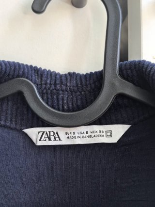 Chaqueta Zara Corduroy Azul