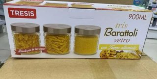 Tris Barattoli Vetro 900ML
