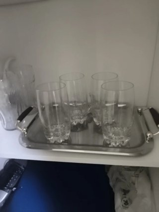 Juego de 4 vasos de cristal