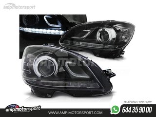 FAROS DELANTEROS LUZ DIURNA LED REAL DRL PARA MERCEDES CLASE C W204