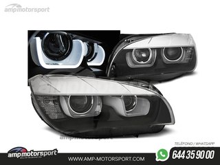 FAROS DELANTEROS OJOS DE ANGEL LED U PARA BMW X1 E84