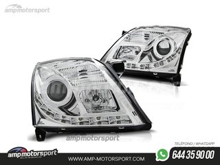FAROS DELANTEROS LUZ DIURNA LED REAL DRL PARA OPEL VECTRA C