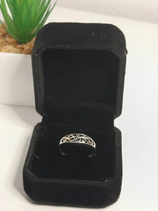 Anillo Plata Ley Calado