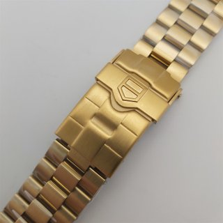 NEW FOR TAG HEUER 2000 WK1120 GOLD PLATED 20mm...