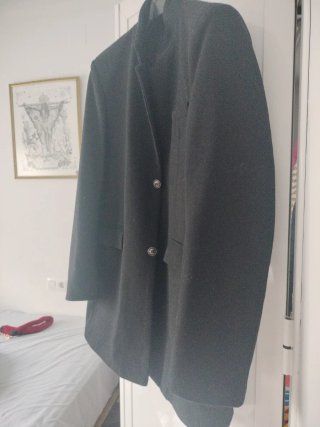 Abrigo Negro Ombre