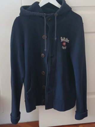 Chaqueta con capucha Hollister Azul