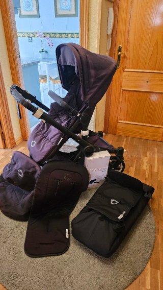 Bugaboo Buffalo Negro + Capazo + Saco
