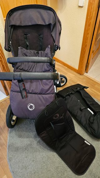 Bugaboo Buffalo Negro + Capazo + Saco