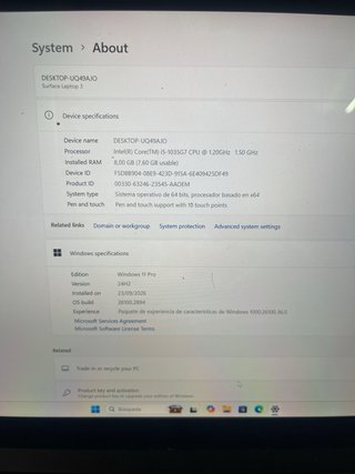 Ordenador Portátil Negro ( microsoft surface 3