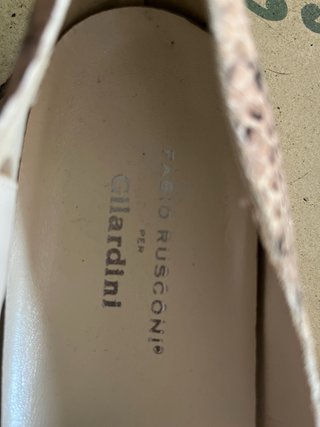 Zapatos planos Giardini piel serpiente