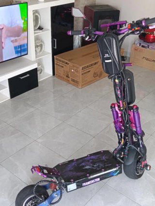 Patinete Eléctrico 6000w.60v Frankenstein Morado