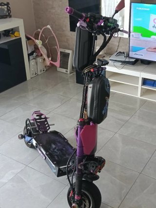 Patinete Eléctrico 6000w.60v Frankenstein Morado
