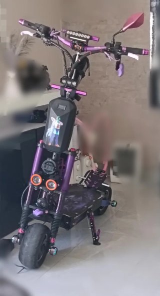 Patinete Eléctrico 6000w.60v Frankenstein Morado