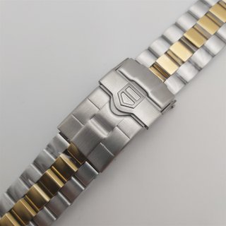 NEW FOR TAG HEUER 2000 WK1120 GOLD STEEL 20mm...