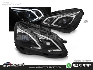 FAROS DELANTEROS LED PARA MERCEDES CLASE E W212 NEGROS 2013-2016