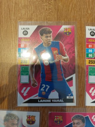 Lote 7 cromos Adrenalyn Lamine Yamal