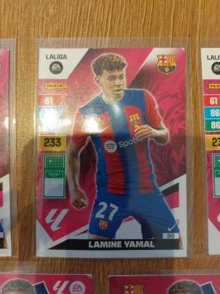 Lote 7 cromos Adrenalyn Lamine Yamal
