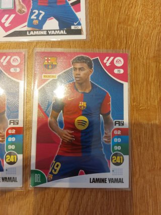 Lote 7 cromos Adrenalyn Lamine Yamal