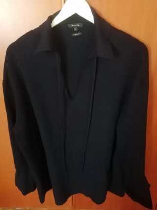 Jersey Massimo Dutti azul marino mujer