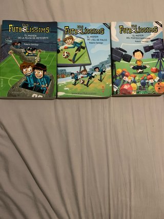 Libros 3,4 y 9 de los futbolisimos en catalán