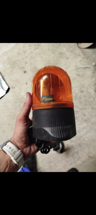 Luz rotativa de trabajo naranja