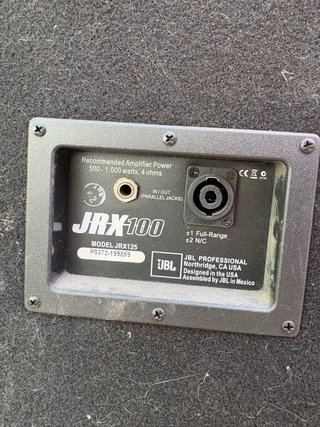 Pareja de Altavoces Profesionales JBL JRX125