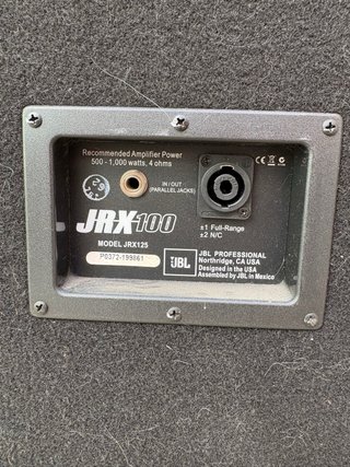 Pareja de Altavoces Profesionales JBL JRX125