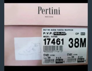Botines Pertini Marrones Talla 38