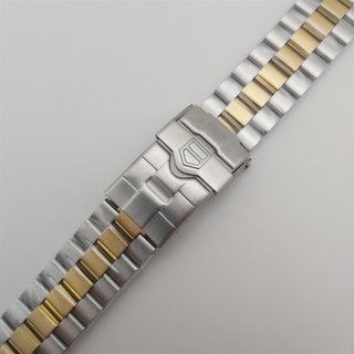 NEW FOR TAG HEUER 2000 WK1120 GOLD STEEL 20mm...