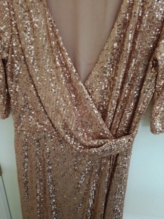 Vestido fiesta lentejuelas midi pedro del hierro