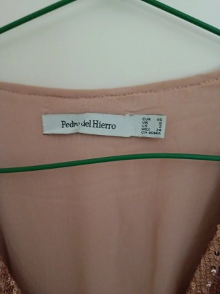 Vestido fiesta lentejuelas midi pedro del hierro