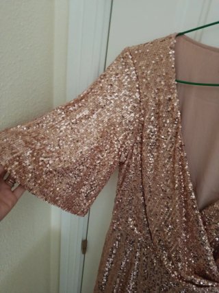 Vestido fiesta lentejuelas midi pedro del hierro