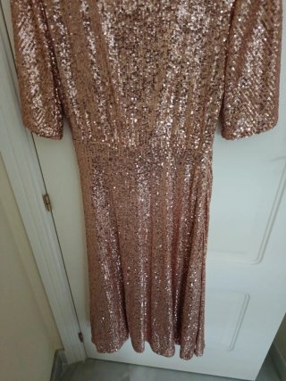 Vestido fiesta lentejuelas midi pedro del hierro