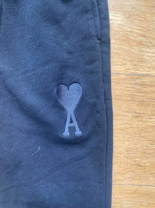 Pantalones de chándal Ami Paris negros