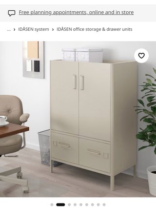 Armario y taburete oficina Ikea