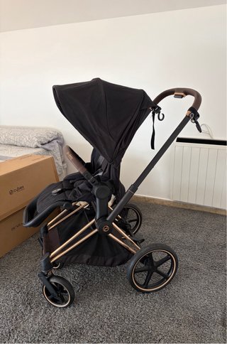 Cybex Priam Chasis + Silla + Cuco Negro