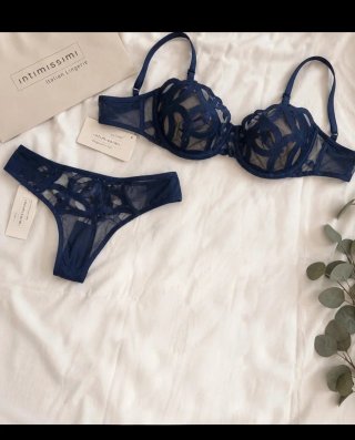 Conjunto lencería Intimissimi azul