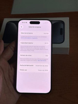iPhone 15 Pro 256Gb Batería 88%
