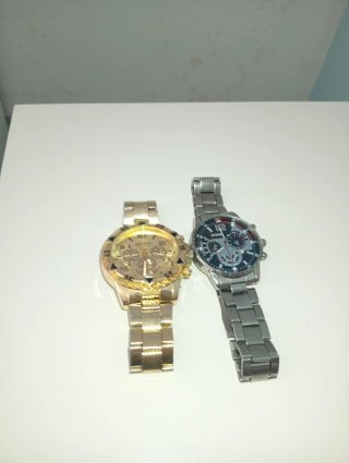 Relojes de Hombre - Dorado y Plateado