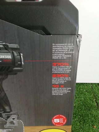Taladro de impacto Parkside 20V 1898Nm