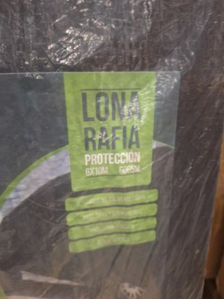 Lona Rafia Protección 6x10m Negra