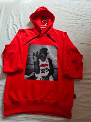 Sudadera Roja con Estampado Michael Jordan