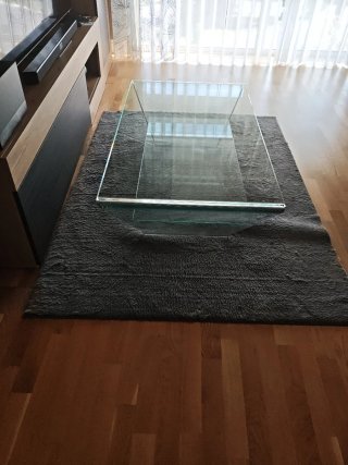 Mesa de centro de cristal moderna