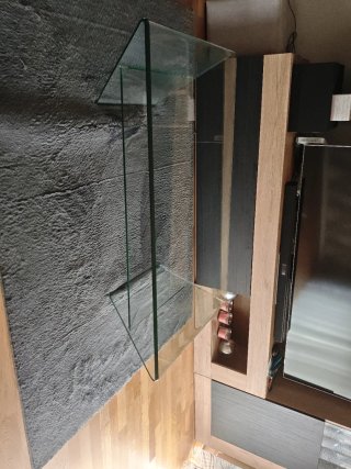 Mesa de centro de cristal moderna