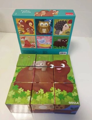 Puzle de Cubos Animales del Bosque Goula