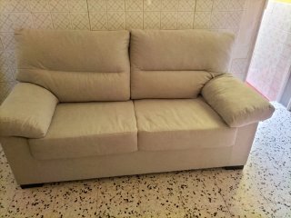 Sofá de Tela Beige