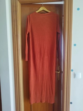 Chaqueta Larga Zara Ocre