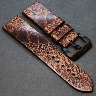 Correa de reloj artesanal piel avestruz Panerai